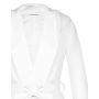 Dámsky štýlový kabát s kapucňou biely Kitana 1000637136874