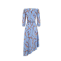 Dámske dlhé šaty s opaskom modré Rinascimento CFC80018034002