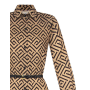 Dámske značkové šaty so vzorom hnedé Rinascimento CFC80018046002