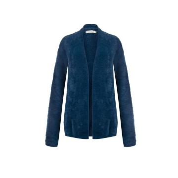 Dámsky plyšový teplý sveter modrý Rinascimento CFC80106056003