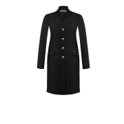 Dámsky elegantný kabát na gombíky čierny Kitana CFC80106168003