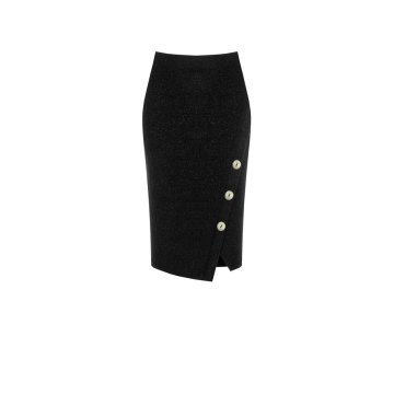 Dámska elegantná puzdrová sukňa čierna Rinascimento CFC80106647003
