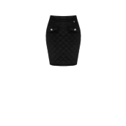 Dámska mini prešívaná sukňa čierna Rinascimento CFC80106728003