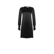 Dámske krátke saténové šaty čierne Rinascimento CFC80106668003