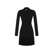 Dámske elegantné blejzrové šaty čierne CFC0017179002 L