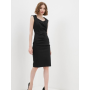 Dámské puzdrové šaty na zips čierne Rinascimento CFC0102000003
