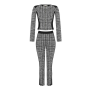 Dámsky business kostým čierno-biely Rinascimento CFC80018263002