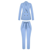 Dámsky elegantný kvalitný kostým modrý Kitana CFC80105151003