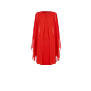 Dámske puzdrové šaty s prehozom červené Rinascimento CFC80108684003