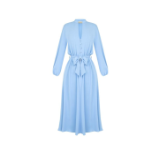 Dámske košeľové šaty s opaskom modré Rinascimento CFC80108635003