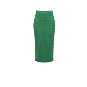 Dámska puzdrová midi sukňa zelená Rinascimento CFC80108514003