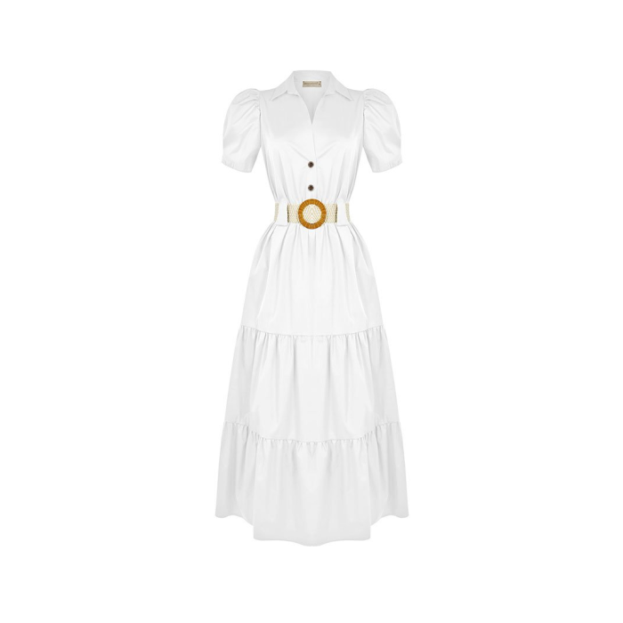 dámské dlhé biele šaty Rinascimento  CFC80018571002