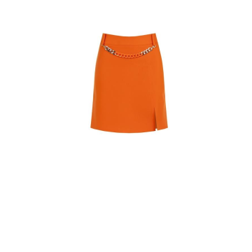 Dámska štýlová mini sukňa oranžová Rinascimento CFC80107363003