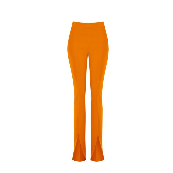 Dámske kostýmové nohavcie oranžové Rinascimento CFC80107359003