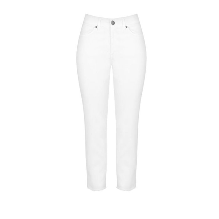 Dámske klasické bavlnené nohavice biele Kitana CFC80107230003