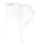 Bavlnené dámske tričko s volánmi biele Rinascimento 1000651152294 S