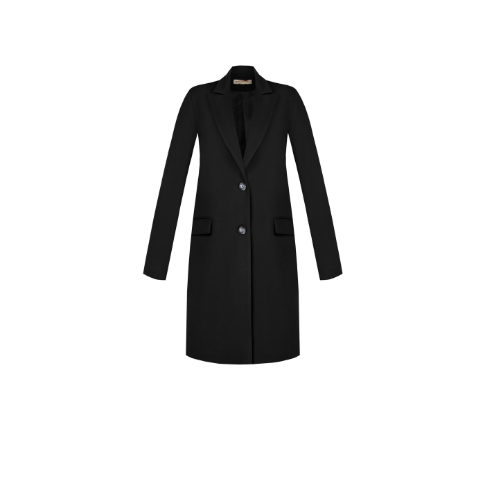 dámsky  krátky kabát čierny Rinascimento CFC80110212003