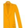 luxusný kvalitný kabát okrový-žltý Rinascimento CFC80110212003