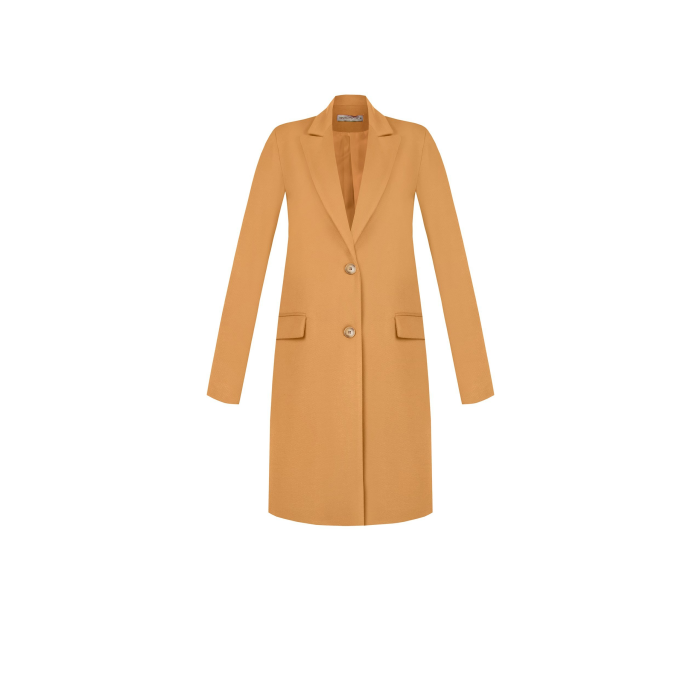 moderný praktický krátky kabát camel Rinascimento CFC80110212003