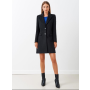 luxusný krátky kabát čierny Rinascimento CFC80110212003