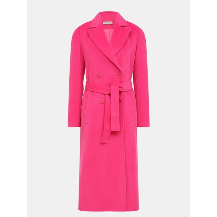 Dámsky luxusný kabát ružový Rinascimento CFC80110211003