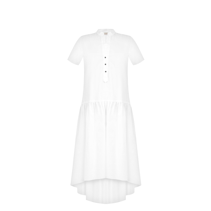 Dámske košeľové dlhé biele šaty Rinascimento 1000647456283 L