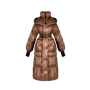 Dámska dlhá bunda na zimu hnedá Rinascimento CFC80109140003
