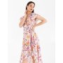 Letné dámske kvetované dlhé šaty Rinascimento 1000654205034 S