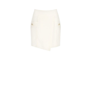 Dámska mini elegantná sukňa ivory Rinascimento CFC80112931003