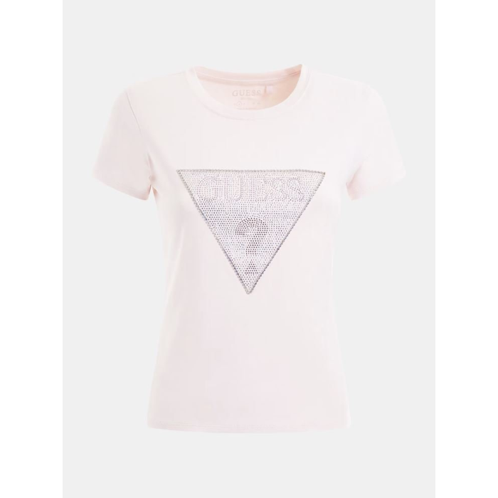 Dámske značkové tričko s logom ružové Guess 8W3RI05KA0Q1-A60W