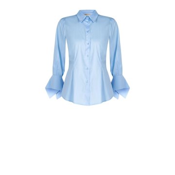 Dámska bavlnená košeľa modrá Rinascimento CFC80113746003