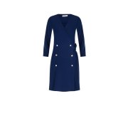 Dámske zavinovacie krátke šaty modré Rinascimento CFC80113691003