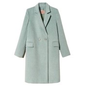 luxusný vlnený kabát  Twinset 232TT2262 mentolový