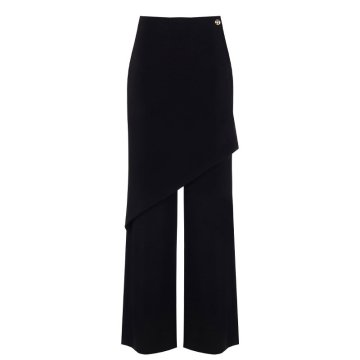 čierne nohavice široké so sukňou Rinascimento CFC0116757003