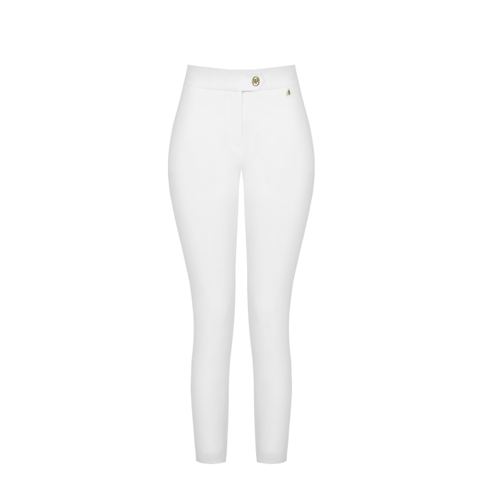 Chino dámske elegantné nohavice biele Rinascimento 1000636770239 S