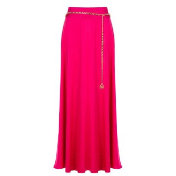 dlhá saténová sukňa Rinascimento CFC0119309003 ružová