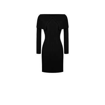 Dámske svetrové šaty Rinascimento čierne 1000639058396 M/L