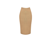 Dámska svetríková midi béžová sukňa Rinascimento 1000636548593 S/M