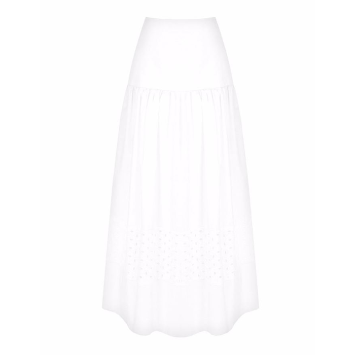 Dámska letná maxi sukňa biela Rinascimento 1000647807412 S