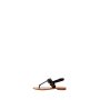 Čierne dámske ploché sandále s cvočkami Rinascimento 100063532155 38