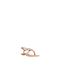 Dámske ploché hnedé kožené sandále Rinascimento 100064488091 38