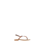 Hnedé dámske ploché kožené sandále Rinascimento 100064488091 38