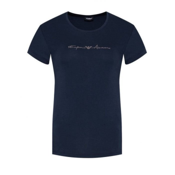 Dámske tričko s nápisom Emporio Armani modré 8050232962050 XS
